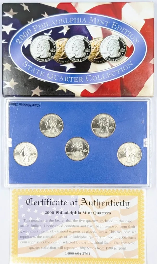 2000 Philadelphia Mint Edition State Quarter Collection - 2
