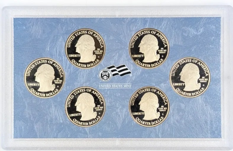 2009 US Mint District of Columbia & US Territories Quarter Proof Set - 2
