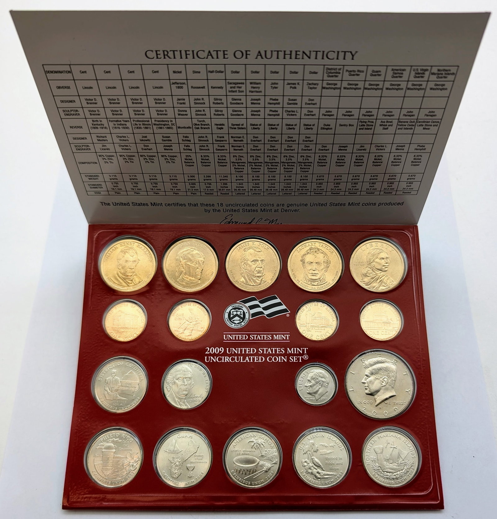 2009 P US Mint Uncirculated Coin Set: _