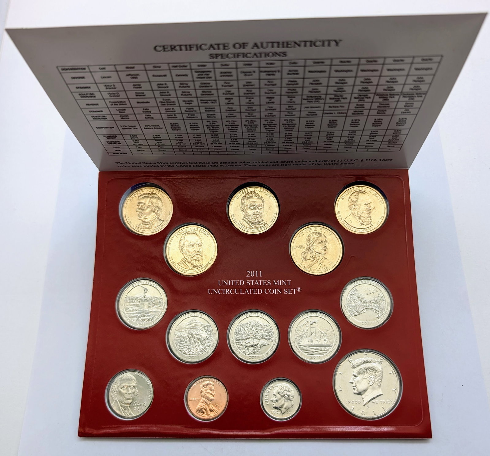 2011 D US Mint Uncirculated Coin Set (1 of 2)