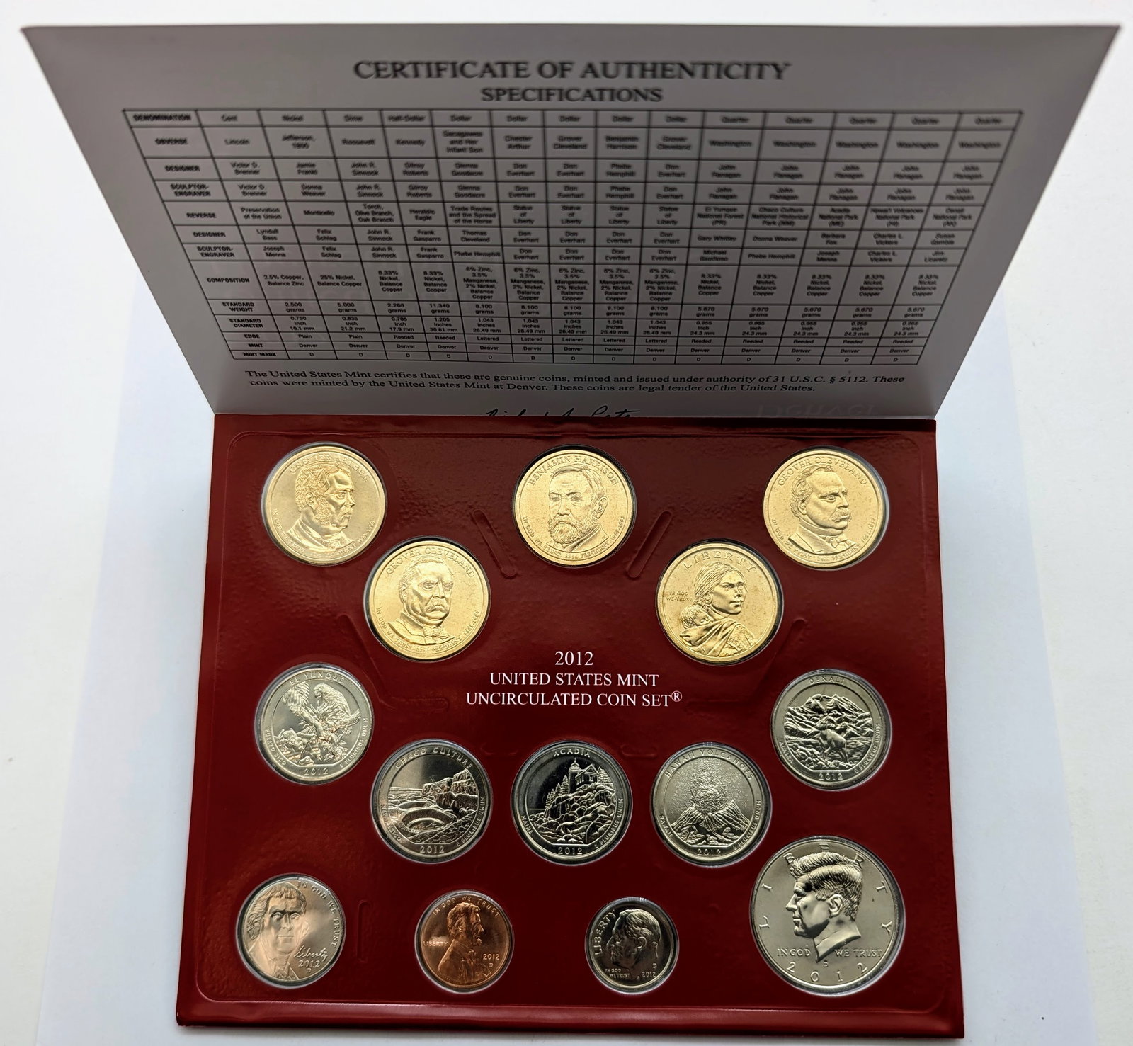 2012 D US Mint Uncirculated Coin Set (1 of 2)