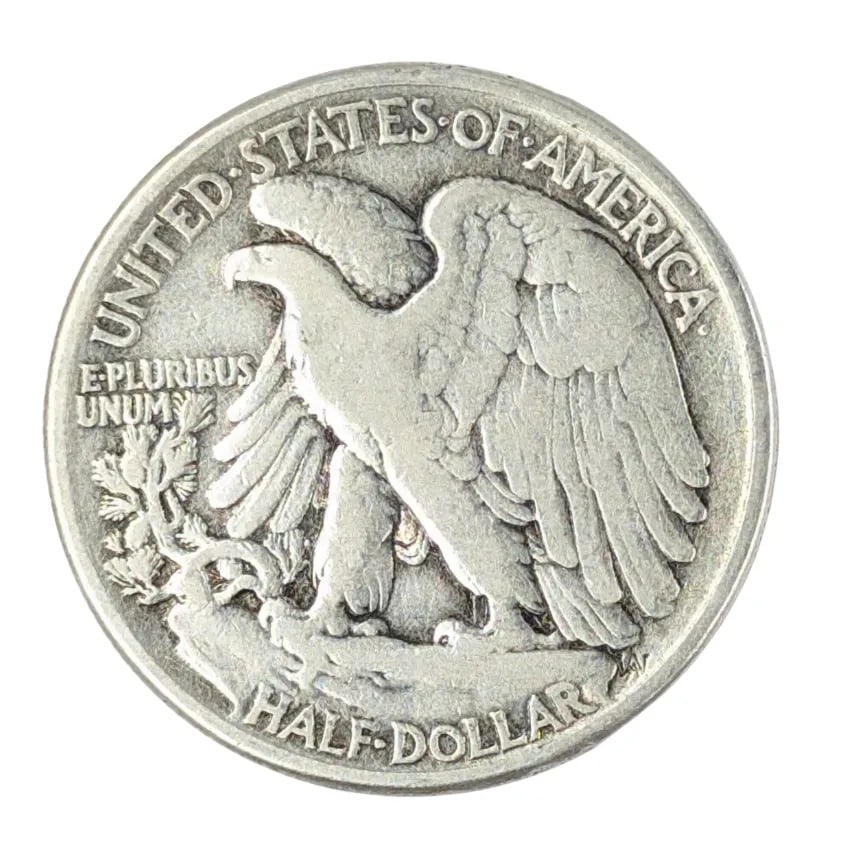 1945 Silver Walking Liberty Half Dollar - 2