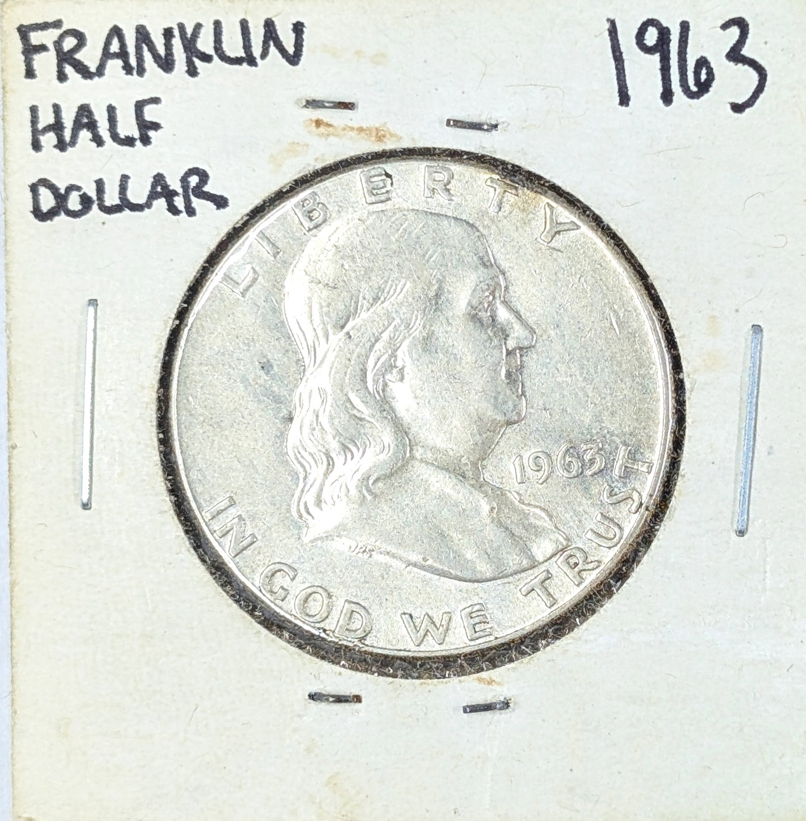 1963 Uncirculated Silver Franklin Half Dollar: _