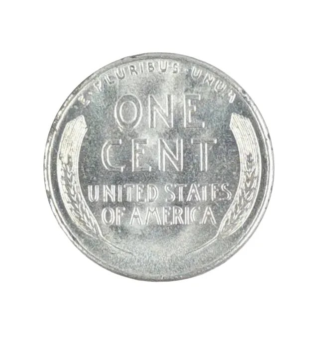 1943 Uncirculated Steel Lincoln Cent - 2