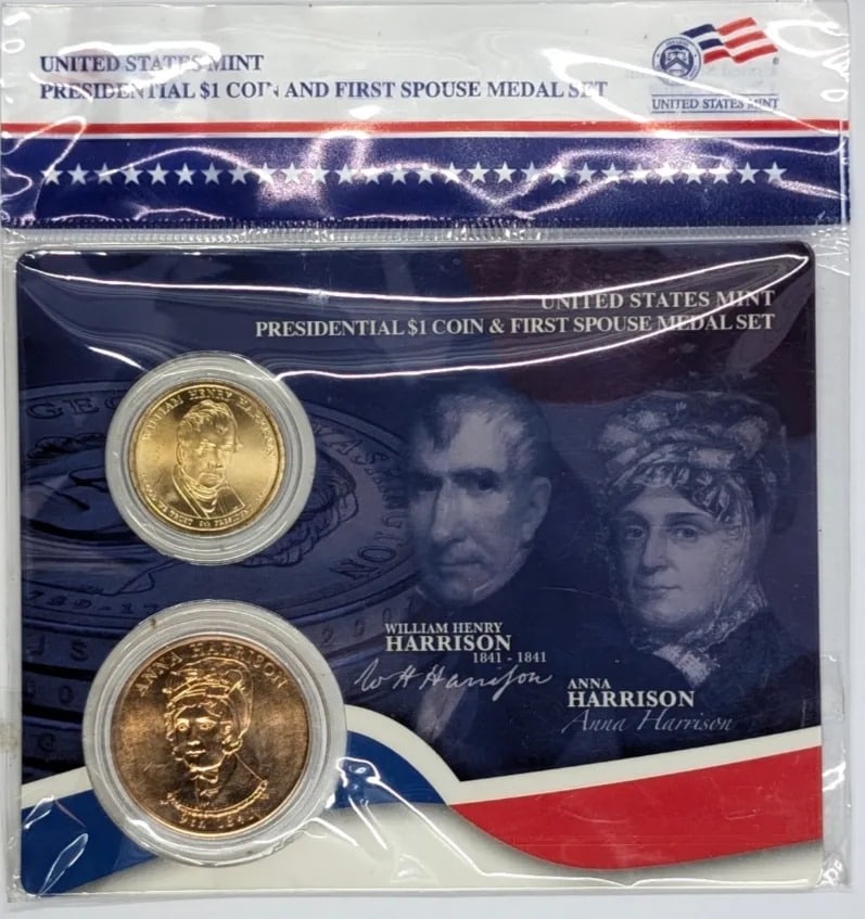 US Mint Presidential Dollar Coin And First Spouse Medal Set- Grant: _