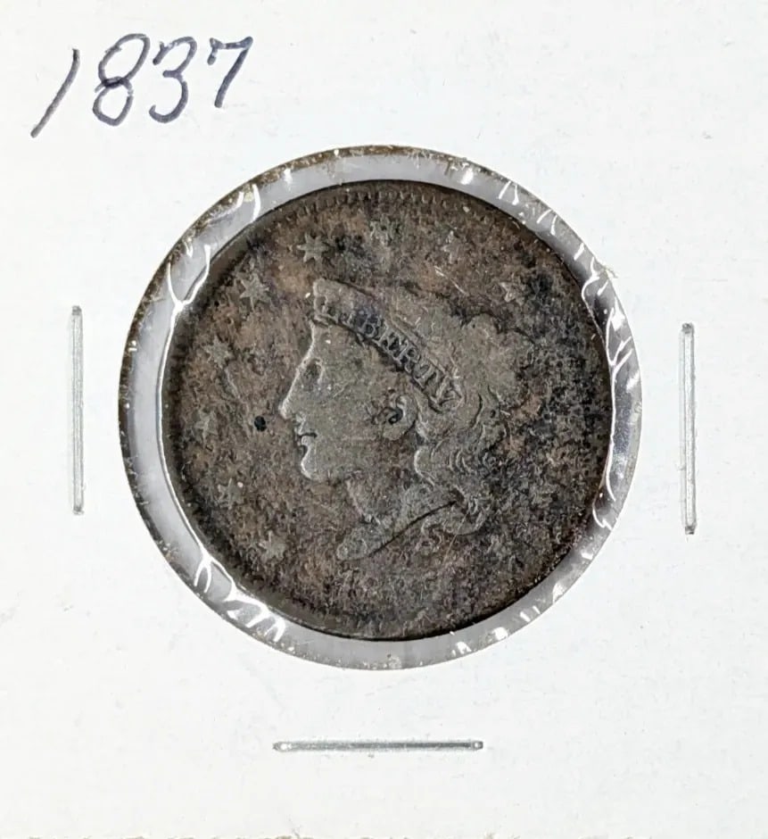 1837 Large Cent: _