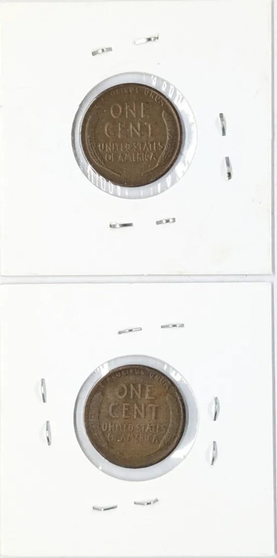 Lot of 2 Wheat Cents- 1919-D/S - 2