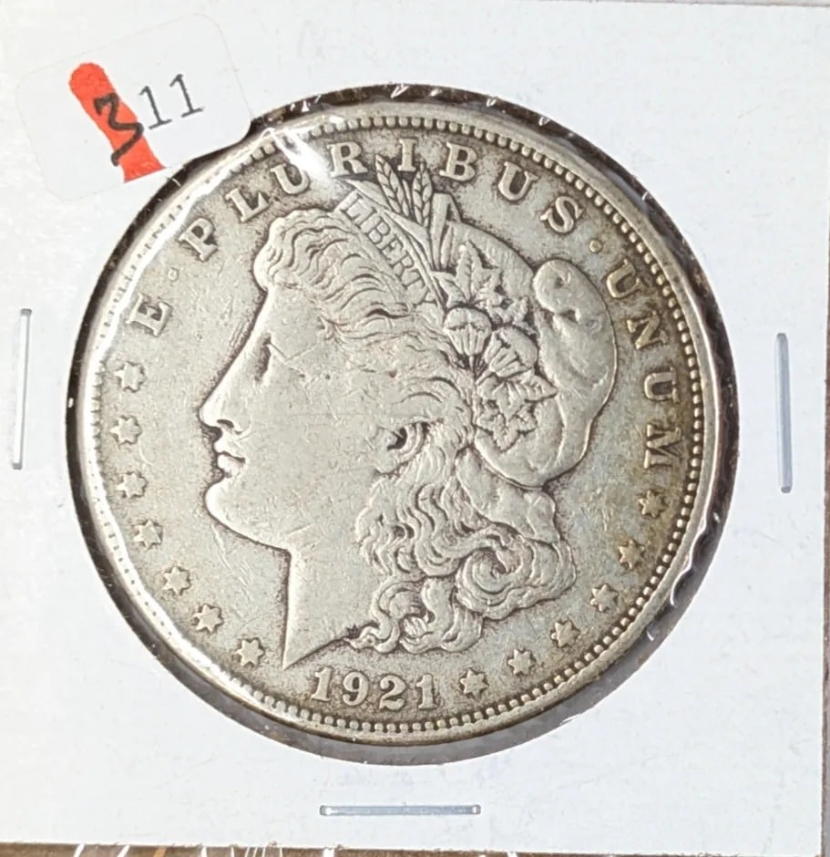 1921-S Morgan Silver Dollar: _