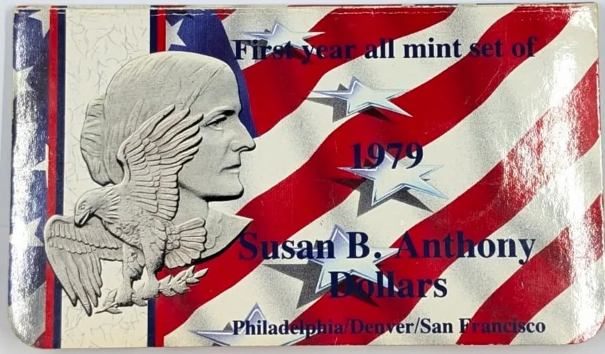 FEATURE - 1979 Susan B. Anthony Dollars- First Year All Mint Set - 2