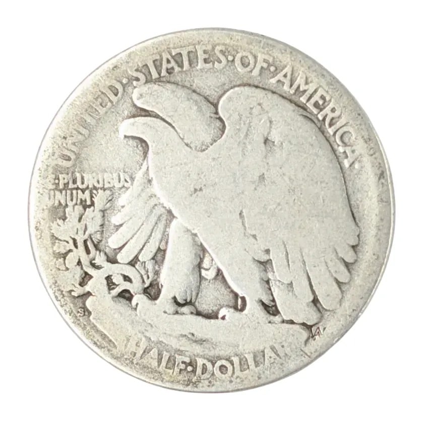 1923-S Silver Walking Liberty Half Dollar - 2