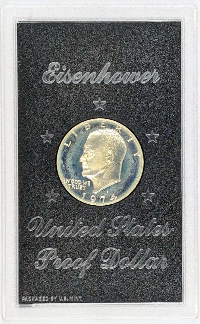 1974-S Eisenhower " Ike" Proof Silver Dollar - 2