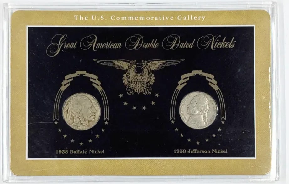 The US Commemorative Gallery Great American Double Dated Nickels - 2