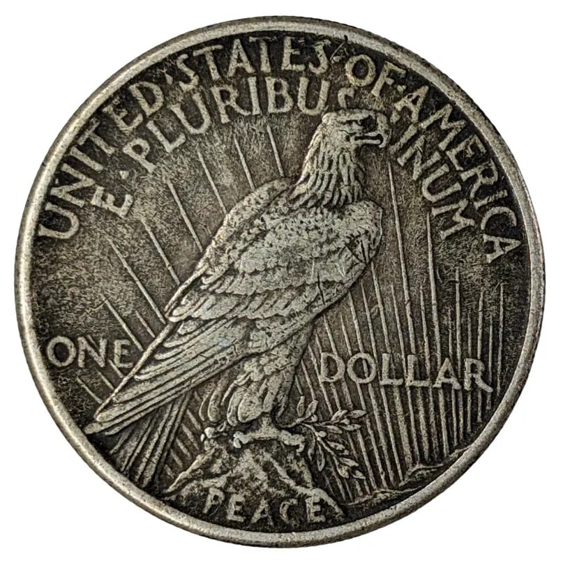 1924-D Silver Peace Dollar- Toned - 2