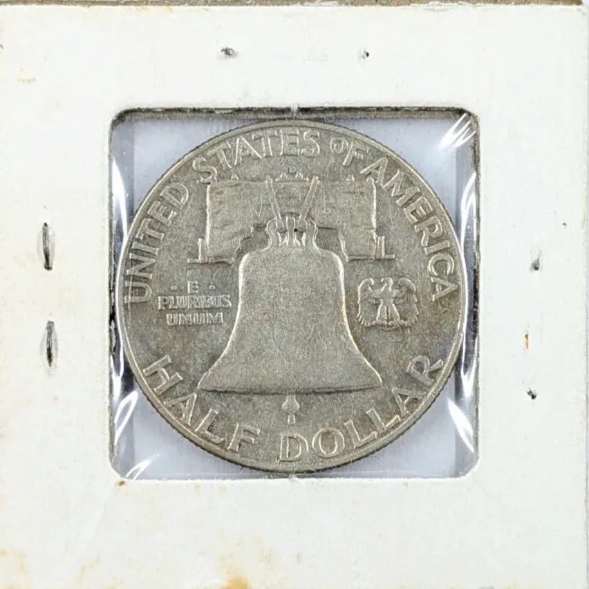 1953-D Silver Franklin Half Dollar- Soft Toning - 2