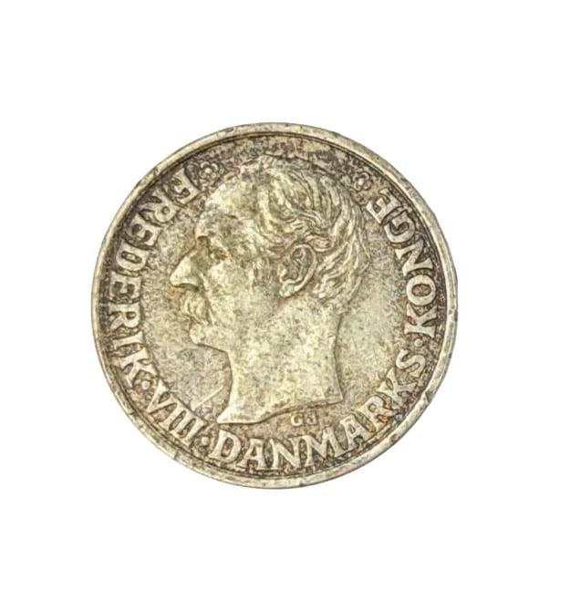 1907 Silver Denmark 25 Ore: _