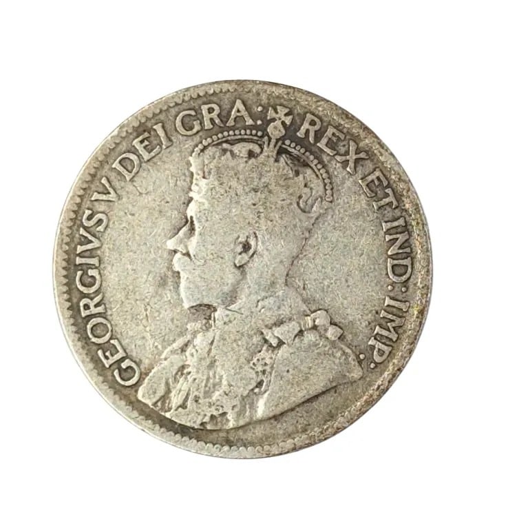 1919 Silver Canadian Quarter: _