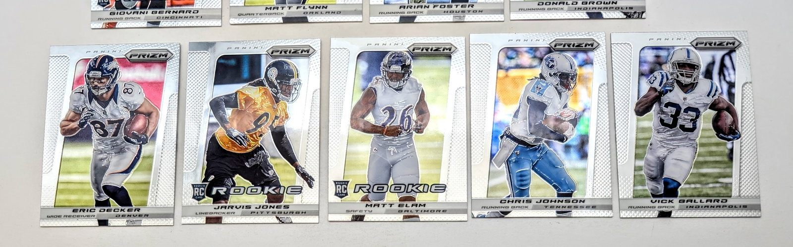 Large Lot of 2013 Panini Prizm NFL Trading Cards - 2