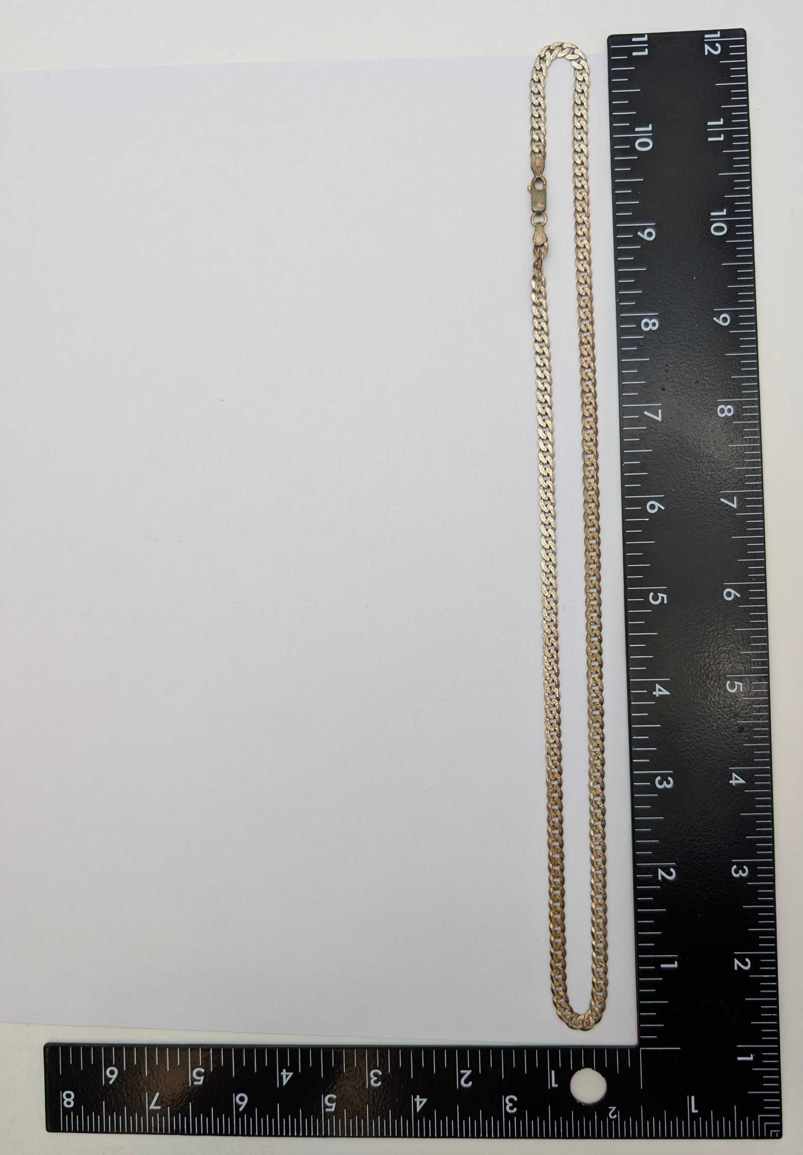 Classic Sterling Silver Cuban Link Chain Necklace- 13 g - 5