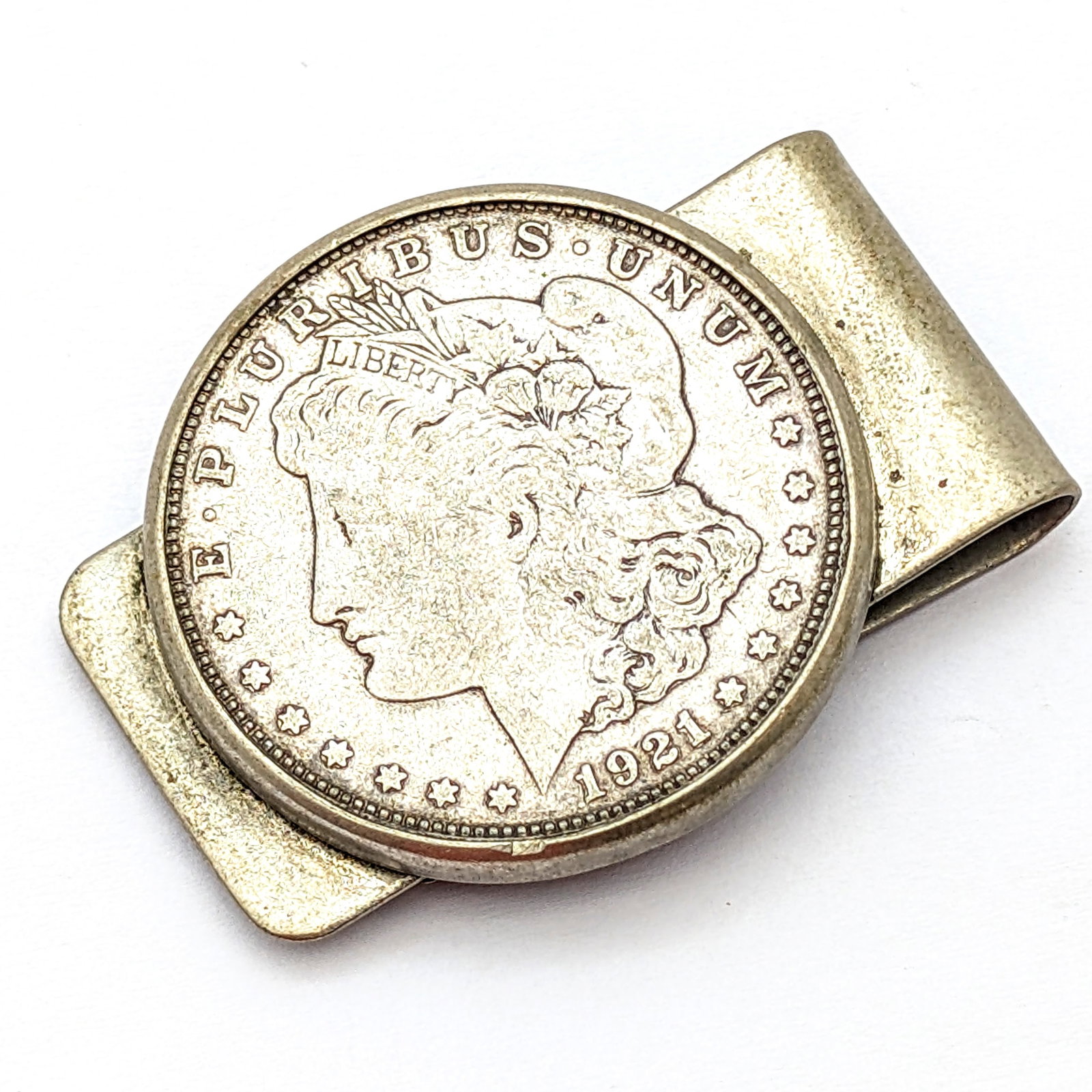 Vintage Money Clip w/ Silver Morgan Dollar: _