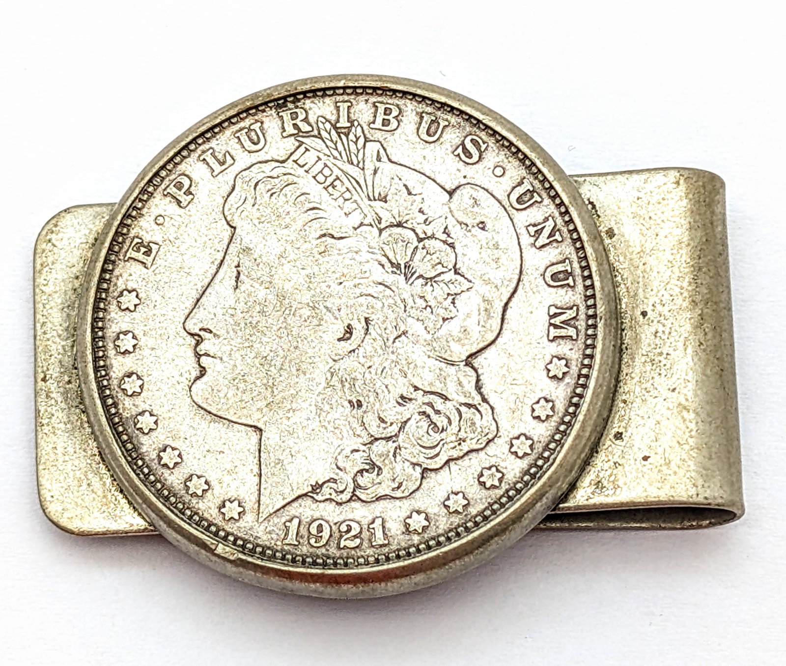 Vintage Money Clip w/ Silver Morgan Dollar - 2