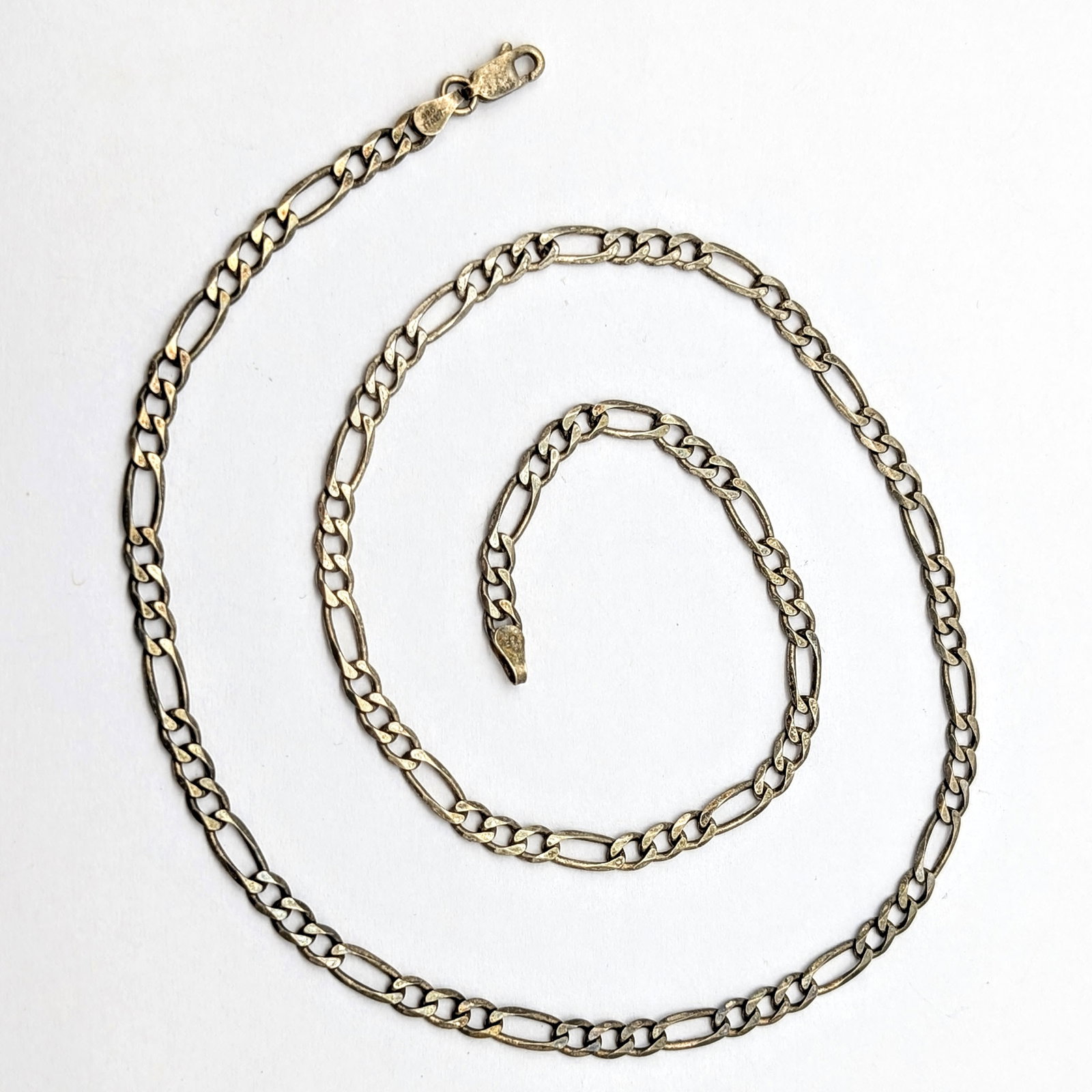 Timeless Sterling Silver Figaro Link Chain Necklace- - 2