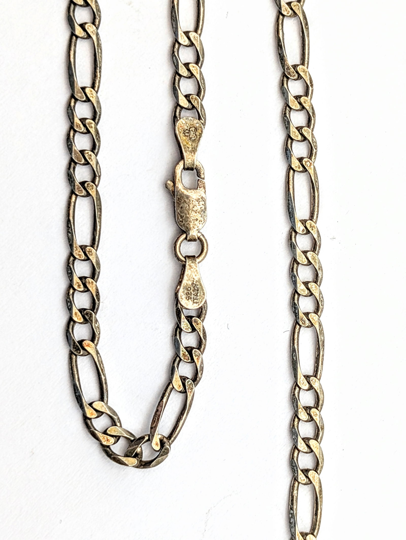 Timeless Sterling Silver Figaro Link Chain Necklace- - 3