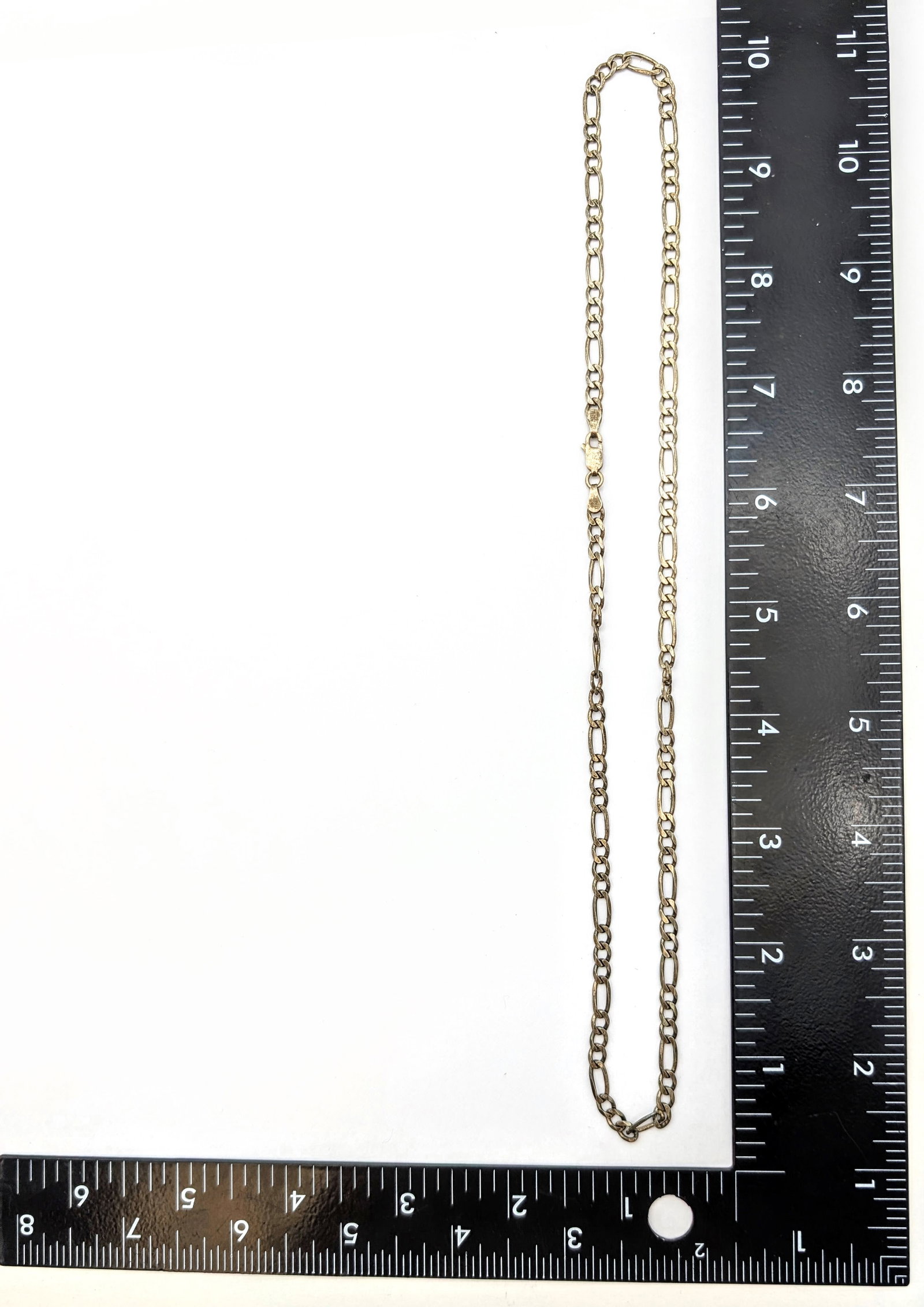 Timeless Sterling Silver Figaro Link Chain Necklace- - 5