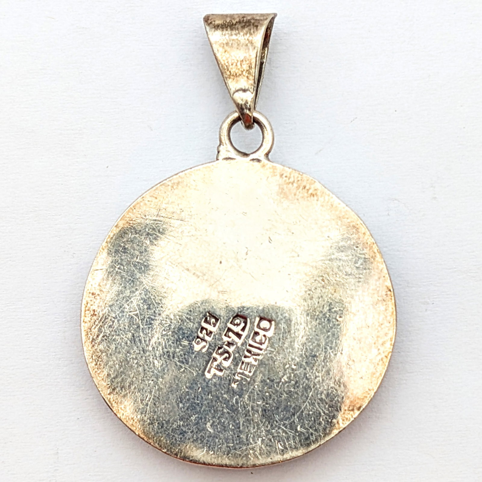 Sterling Silver Mosiac Turquose Pendant - 2