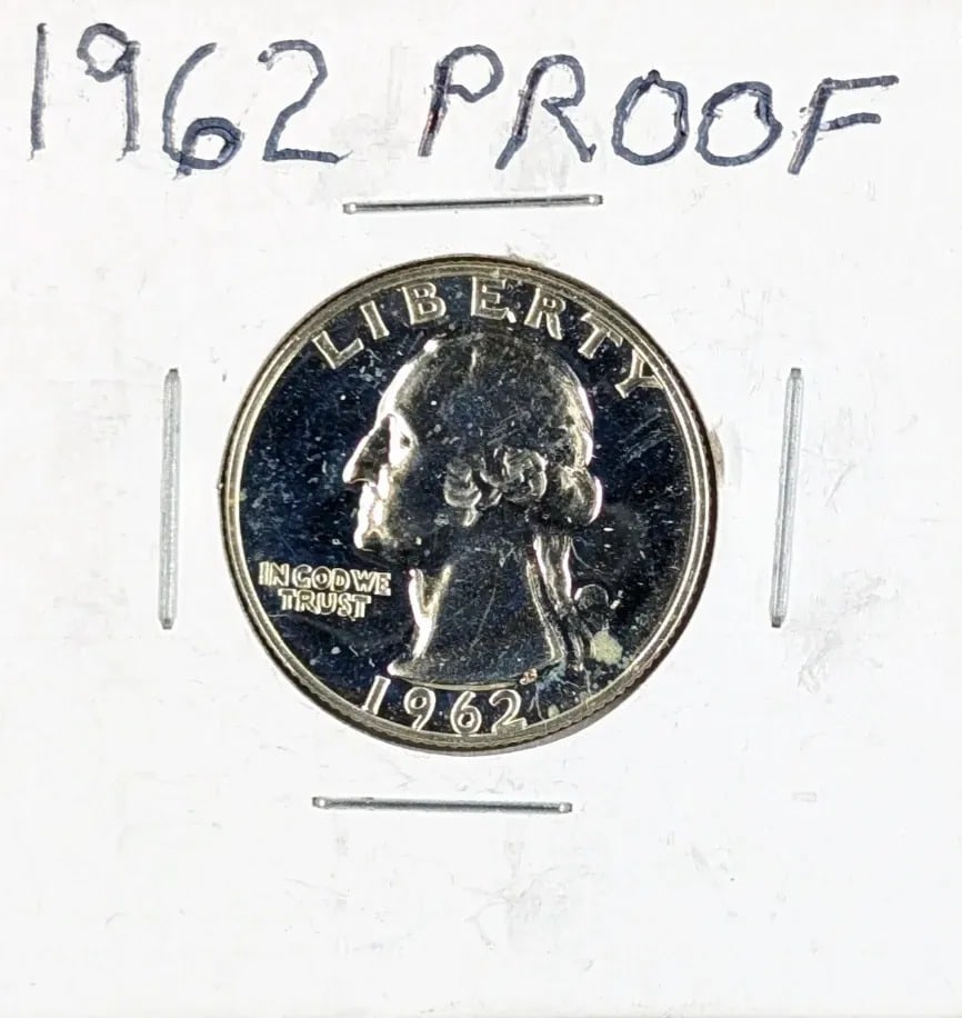 1962 Proof Silver Washington Quarter: _