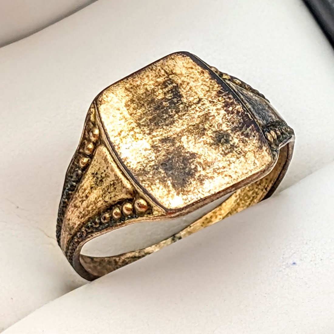 Mens Gold Filled Antique Ring - 2