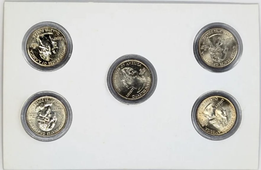 2003 US State Quarter Collection- IL, AL, ME, MO - 3