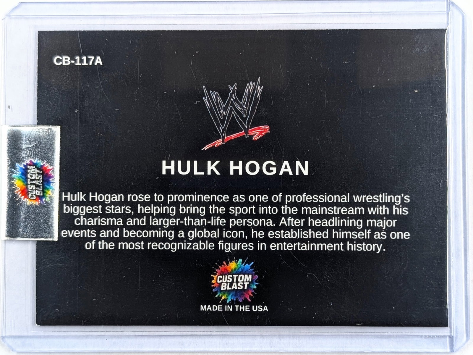 Hulk Hogan Color Blast Trading Card w/ 1 grain .999 Fine Silver - 2