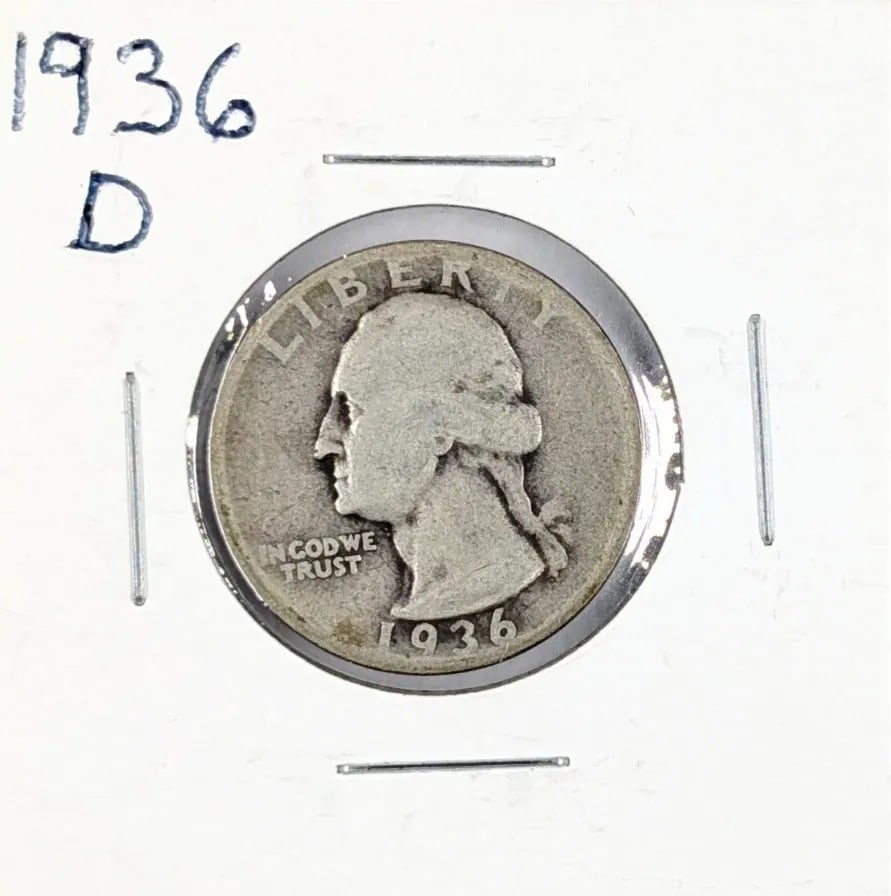1936-D Silver Washington Quarter: _