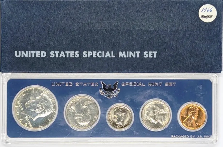 1966 US Special Mint Proof Set w/ Silver JFK Half: _