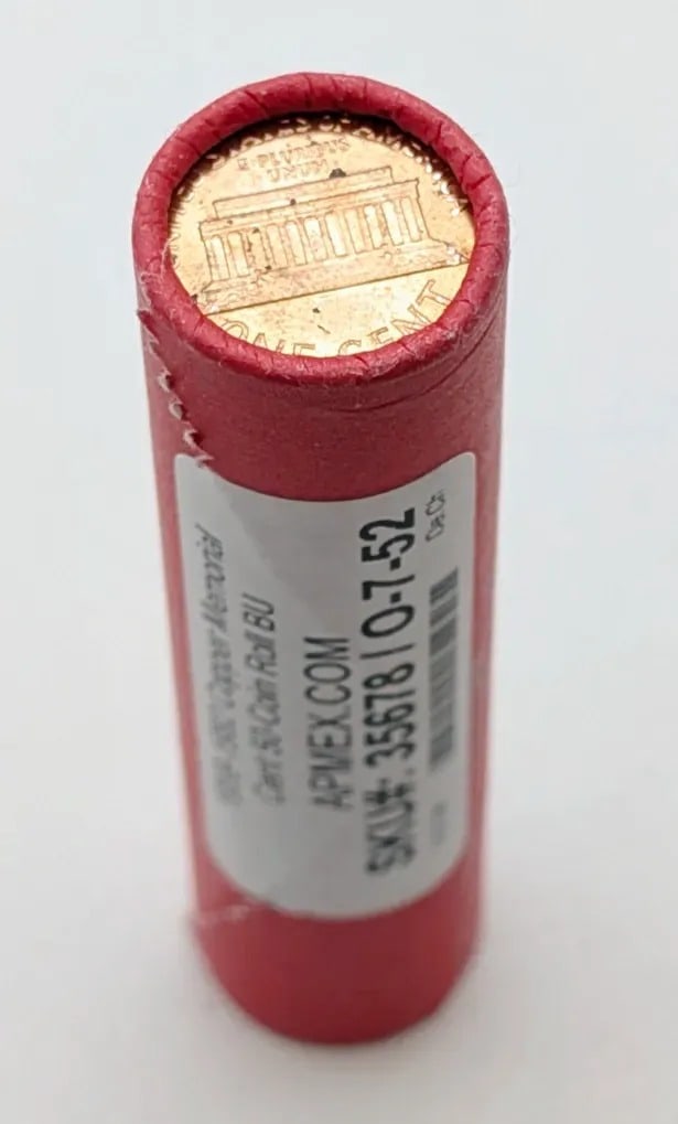 APMEX Roll of 50- Uncirculated 1959-1982 Memorial Lincoln Cents: _