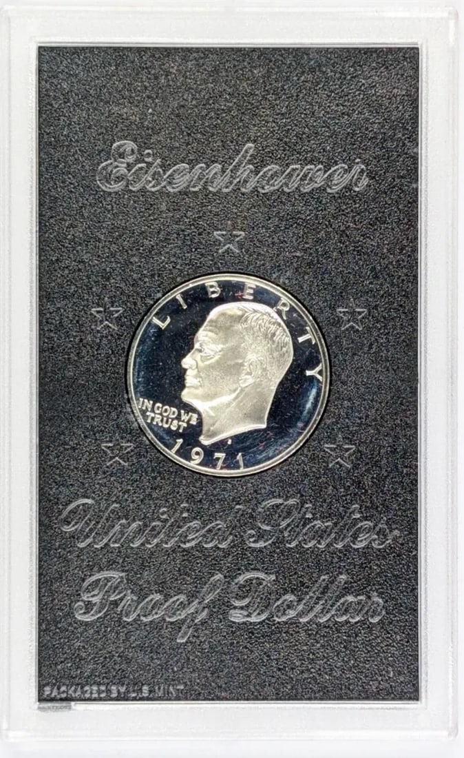 1971-S Eisenhower " Ike" Proof Silver Dollar - 2