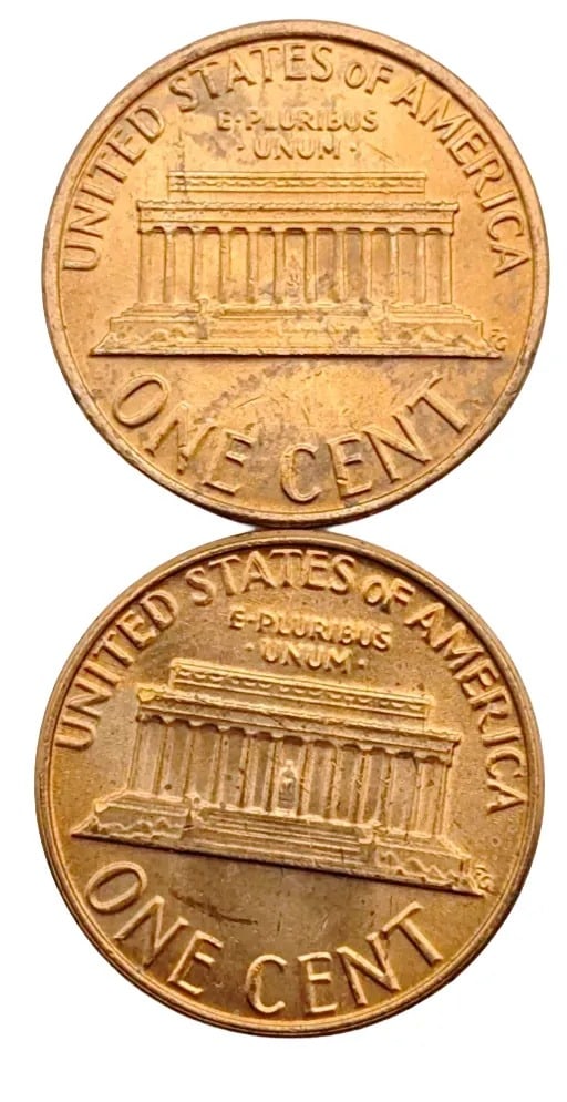 Lot of 2 Tubes (50 Each) Lincoln Cents- 1976, 1981-D - 3