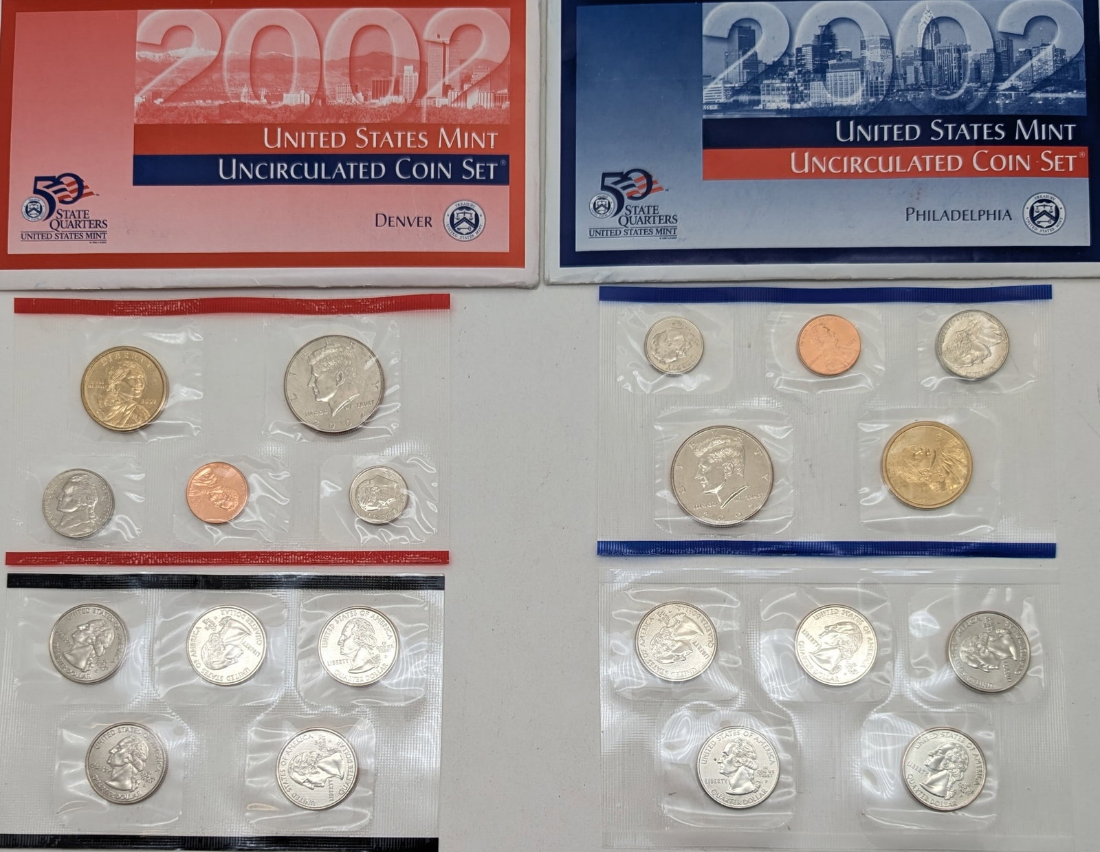 2002 P&D US Mint Uncirculated Coin Set: _