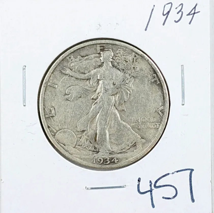 1934 Silver Walking Liberty Half Dollar: _