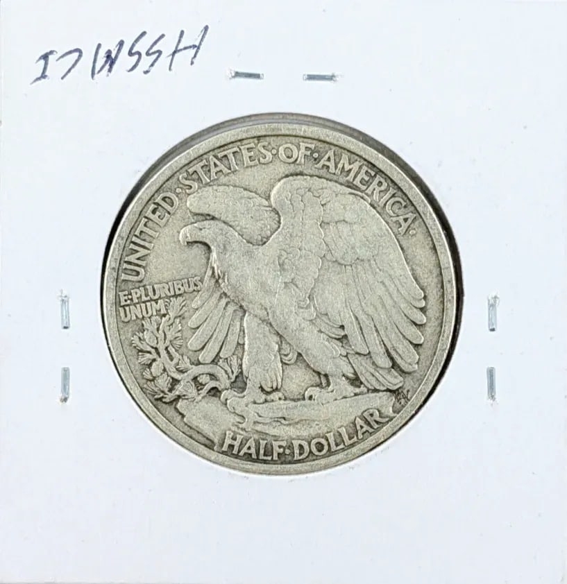 1934 Silver Walking Liberty Half Dollar - 2