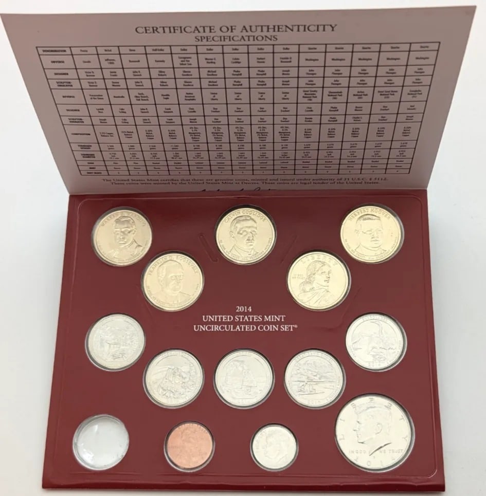 2014 D US Mint Uncirculated Coin Set: _