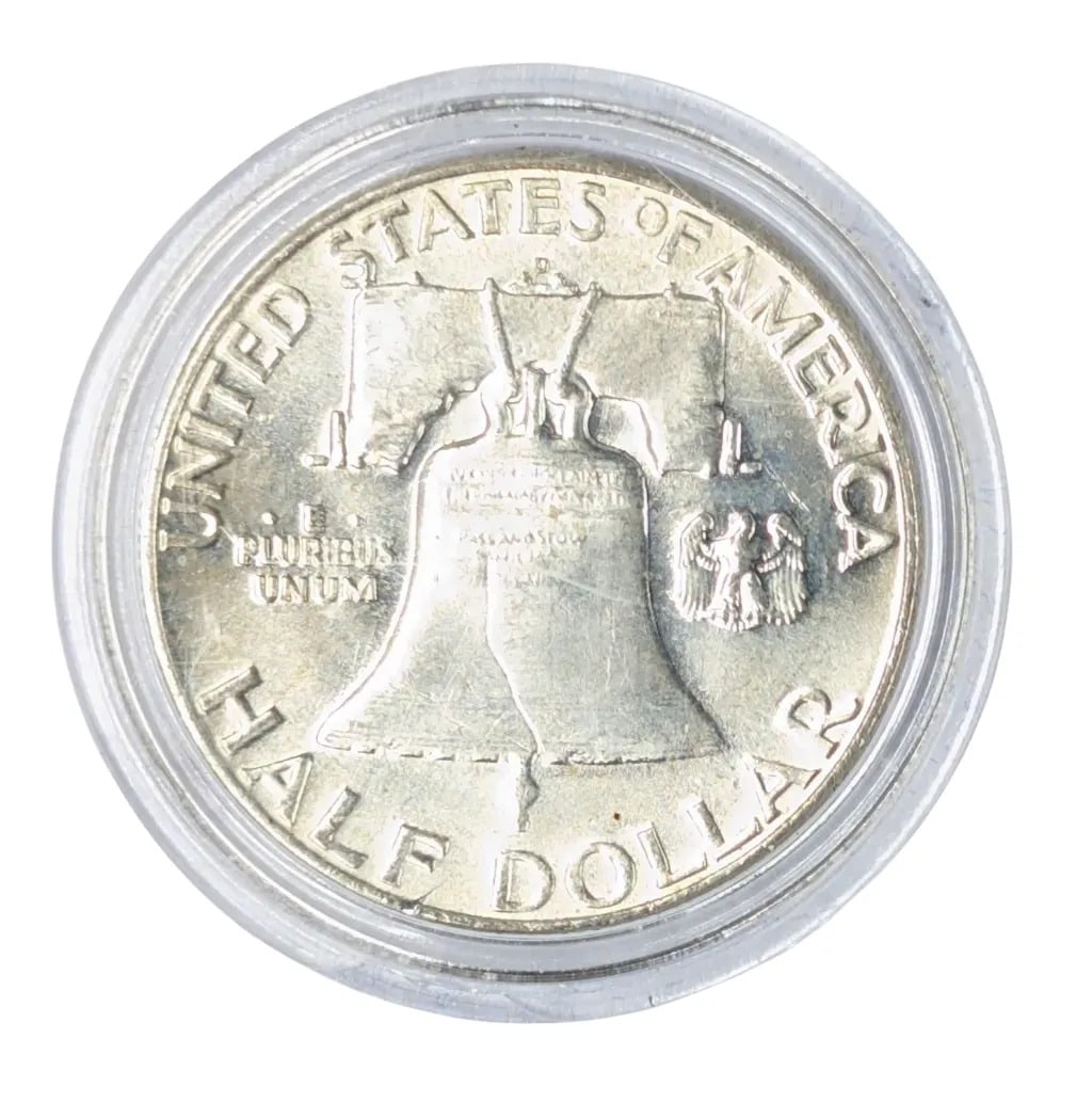 1963-D Uncirculated Silver Franklin Half Dollar - 2