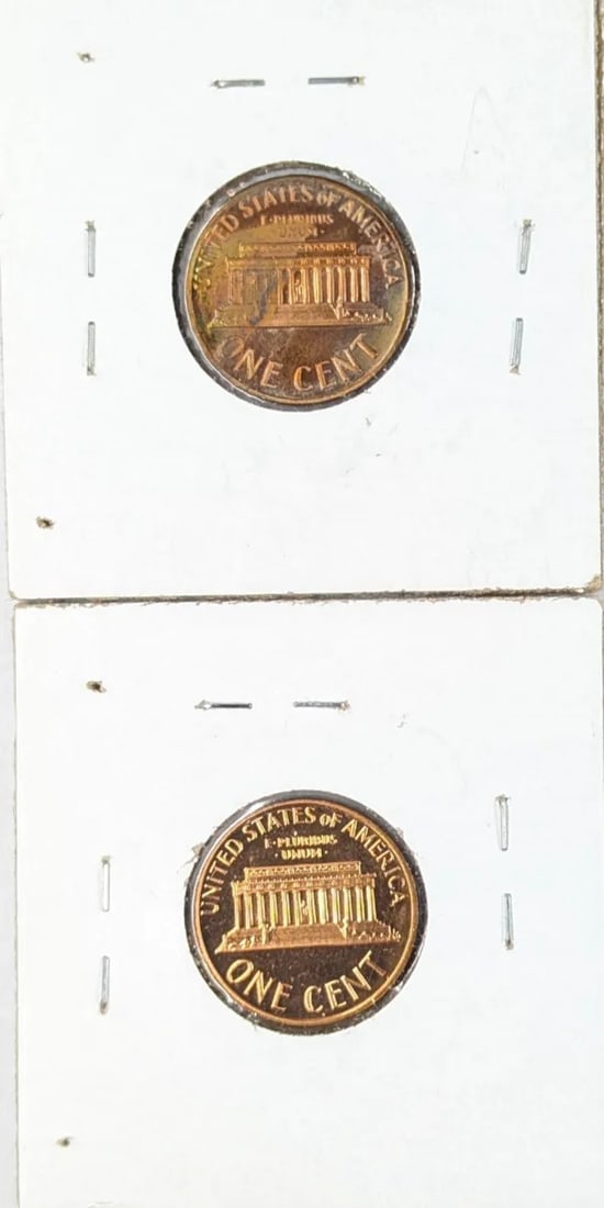 Lot of 2 Proof Lincoln Cents- 1969-S, 1975-S - 2