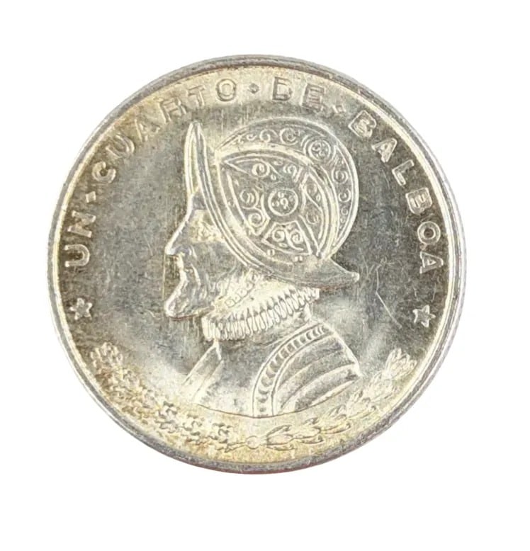 1961 Silver 1/4 Balboa Coin: _