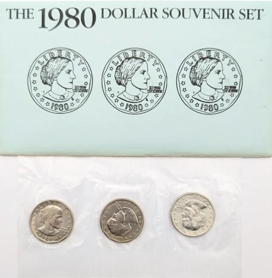 1980 Uncirculated Susan B. Anthony Dollar Souvenir Set: _