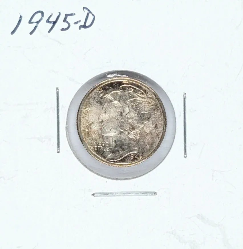 1945-D Silver Mercury Dime: _