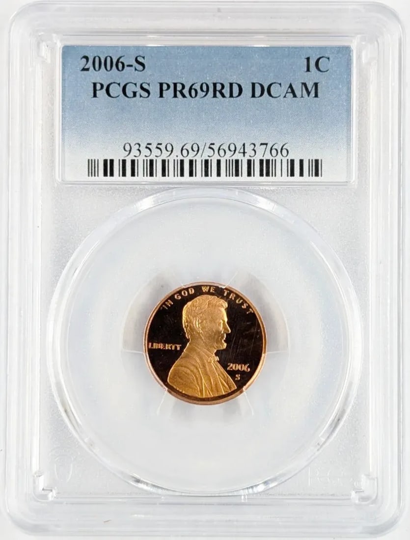 PCGS 2006-S PR 69 Lincoln Cent: _