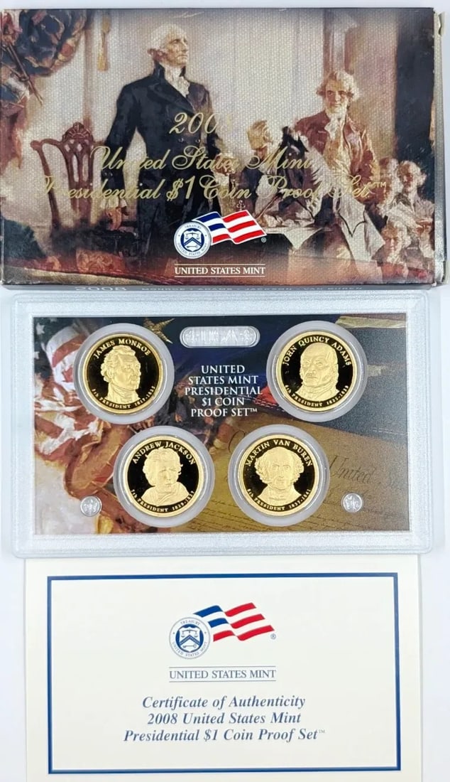 2008 US Mint Presidential Dollar Coin Proof Set (1 of 2)