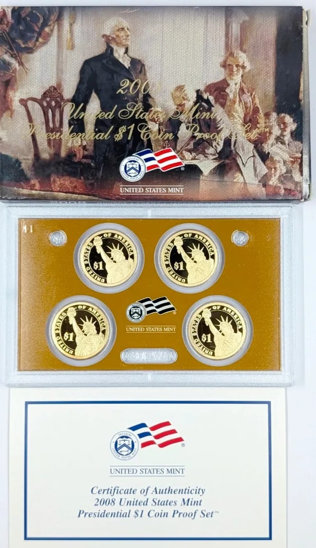 2008 US Mint Presidential Dollar Coin Proof Set - 2