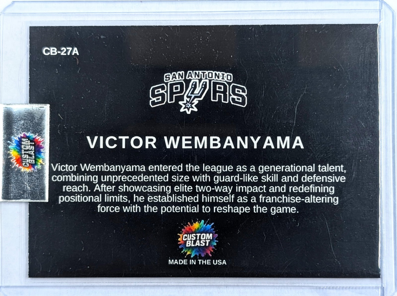 Victor Wembanyama Trading card with Silver Grain - 2